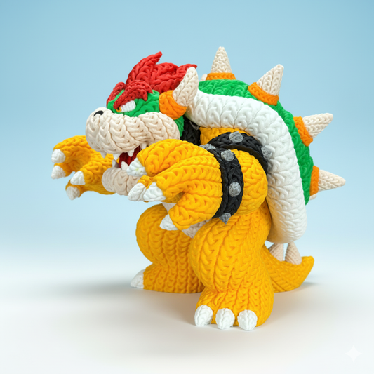 Bowser Knitted 3d