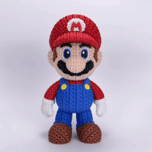 Mario Knitted 3D