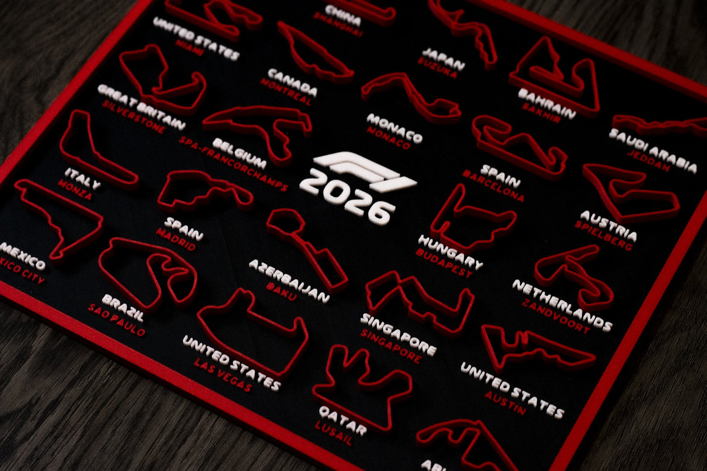 Calendário F1 3D